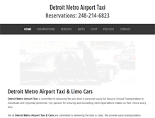 Tablet Screenshot of metrotaxidetroit.com